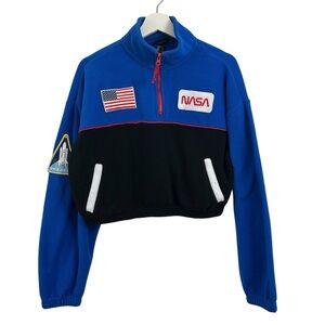 Chemistry Women’s Black Blue NASA Sweatshirt Size S